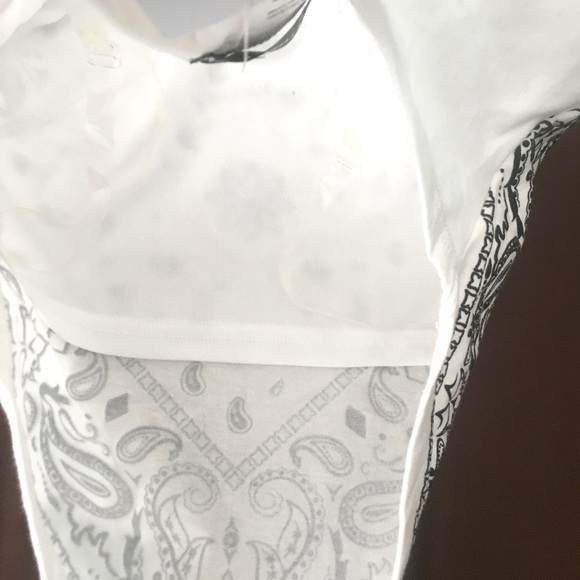 NWT Crush USA Bandana Tube Top - Black and White - Picture 5 of 15